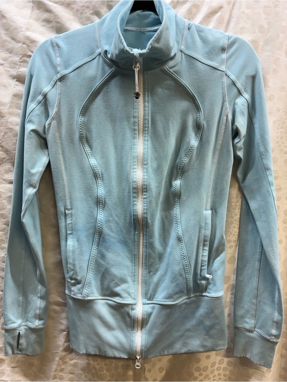 Lululemon Nice Asana Light Blue Women's Zip-Up Jacket- size 6
